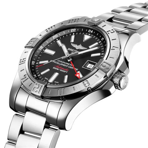 breitling avenger 2 gmt eather|breitling avenger gmt review.